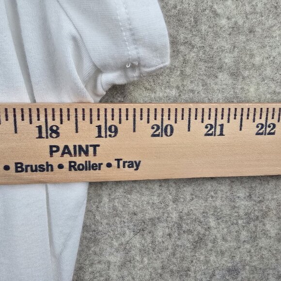 Banana Republic Womens White V-Neck Short Sleeve Timeless Tee L Modal Blend - Picture 5 of 5